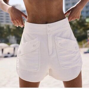 Free People White Women's Shorts
